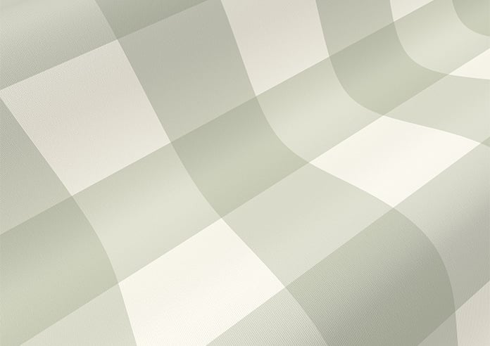 Gingham, Bud Green - Twist&Fit Roller Blind - Image 4